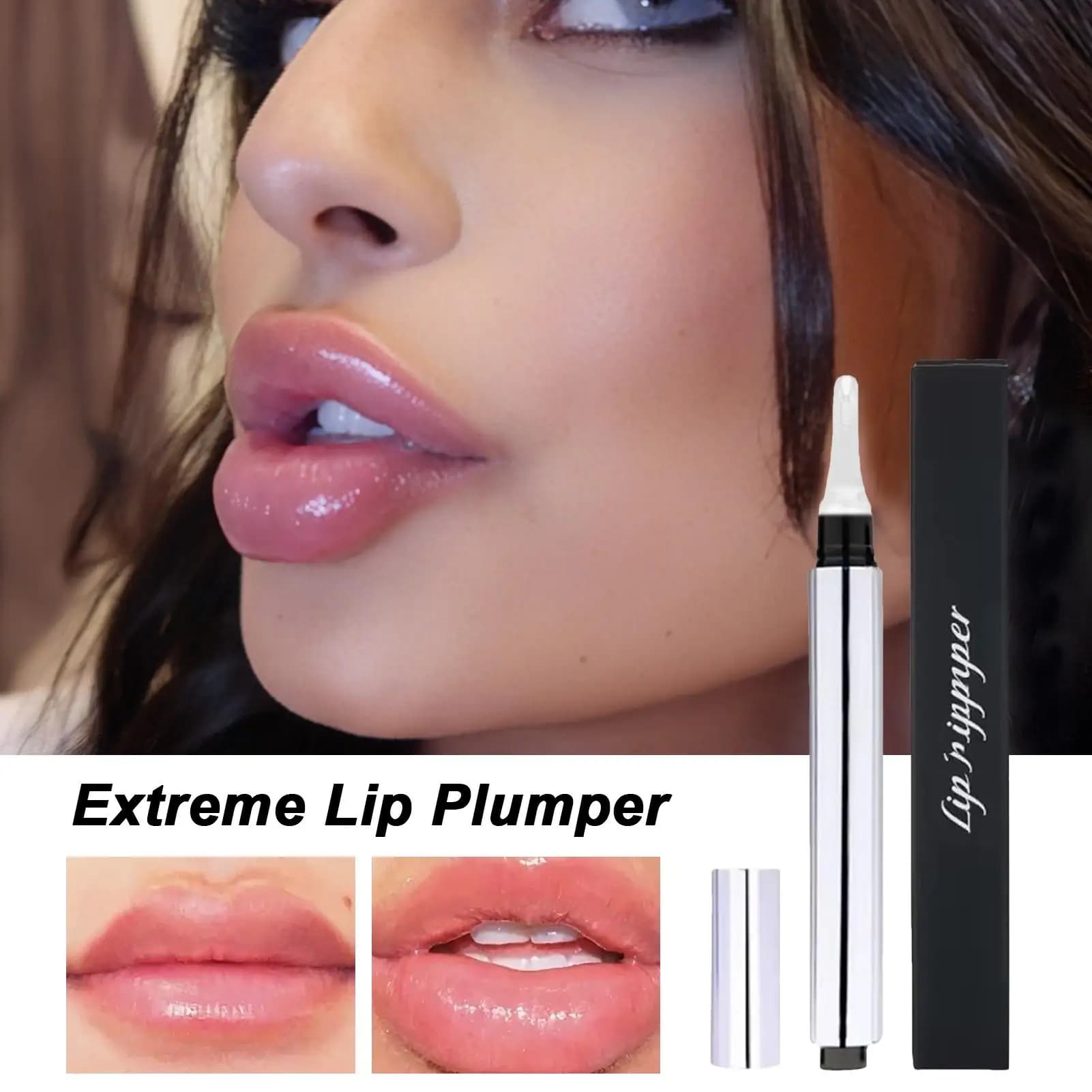 Lip Plumper Base per trucco Spicule Olio per labbra rimpolpante 10ml Cosmetici per il viso idratanti lucidi a lunga durata per viaggi, viaggi scolastici, appuntamenti