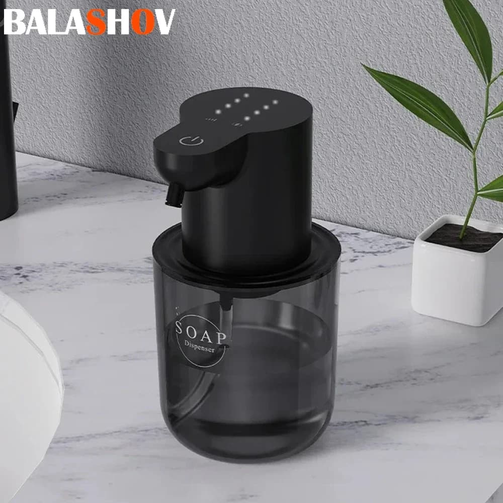 Dispenser automatico di sapone in schiuma da 400 ml Ricaricabile Smart Induttivo Touchless Lavamani elettrico in schiuma montata a parete per la casa