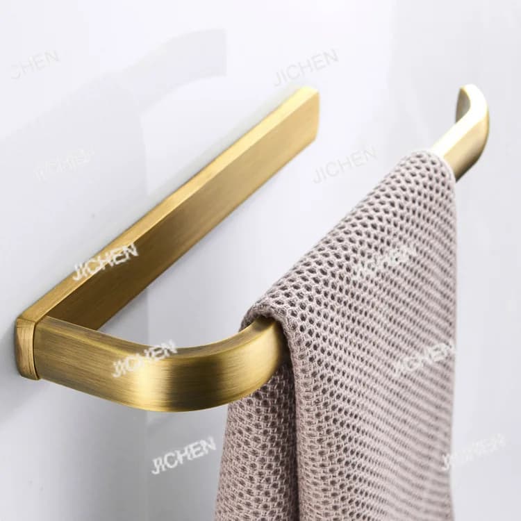 Portasciugamani da parete per bagno in bronzo anticato, set di due pezzi, confezione piccola F85-20