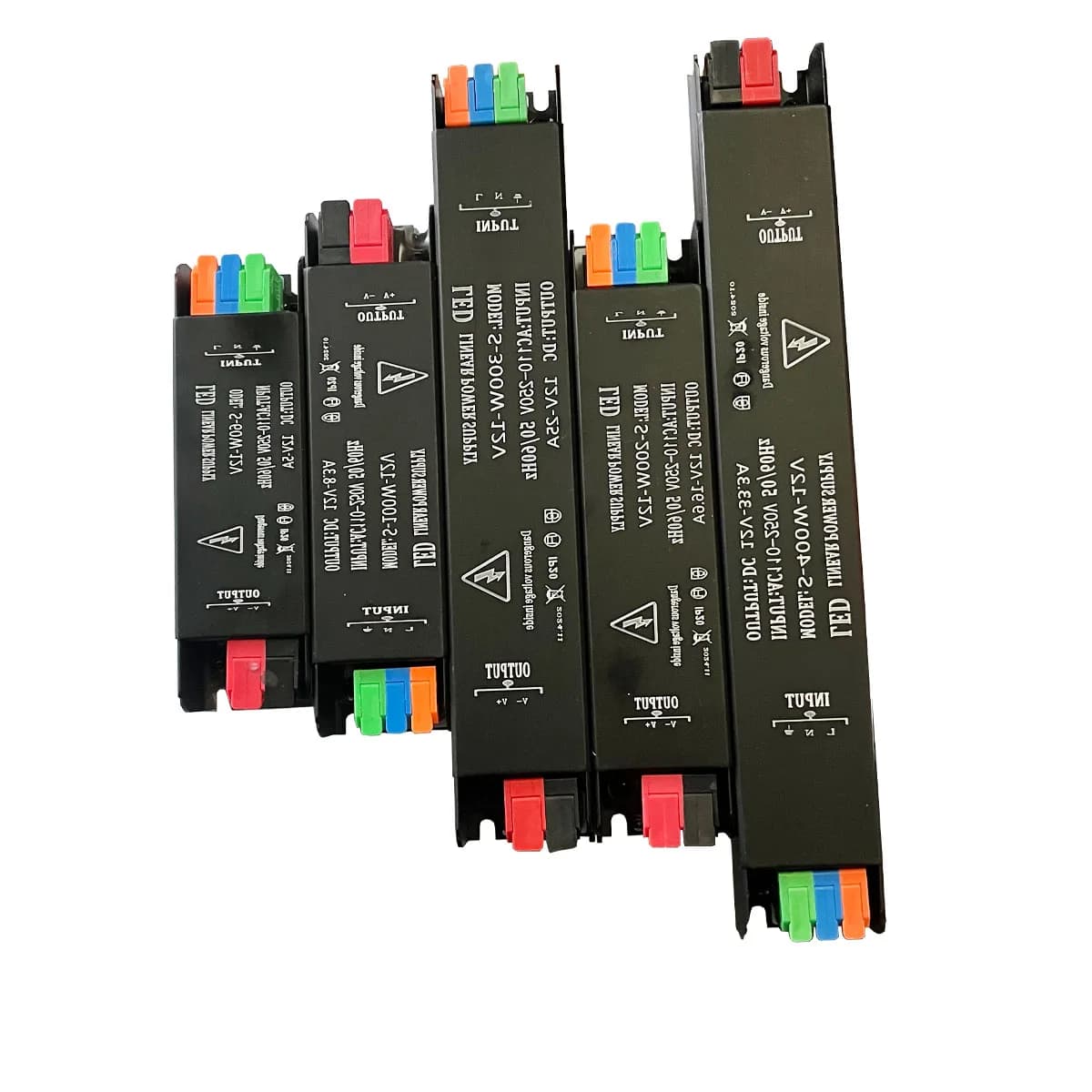 Alimentatori LED e Trasformatori per Illuminazione 60W 100W 200W 300W 400W 500W AC110-250V Adattatore Driver per Strisce LED DC12V/24V
