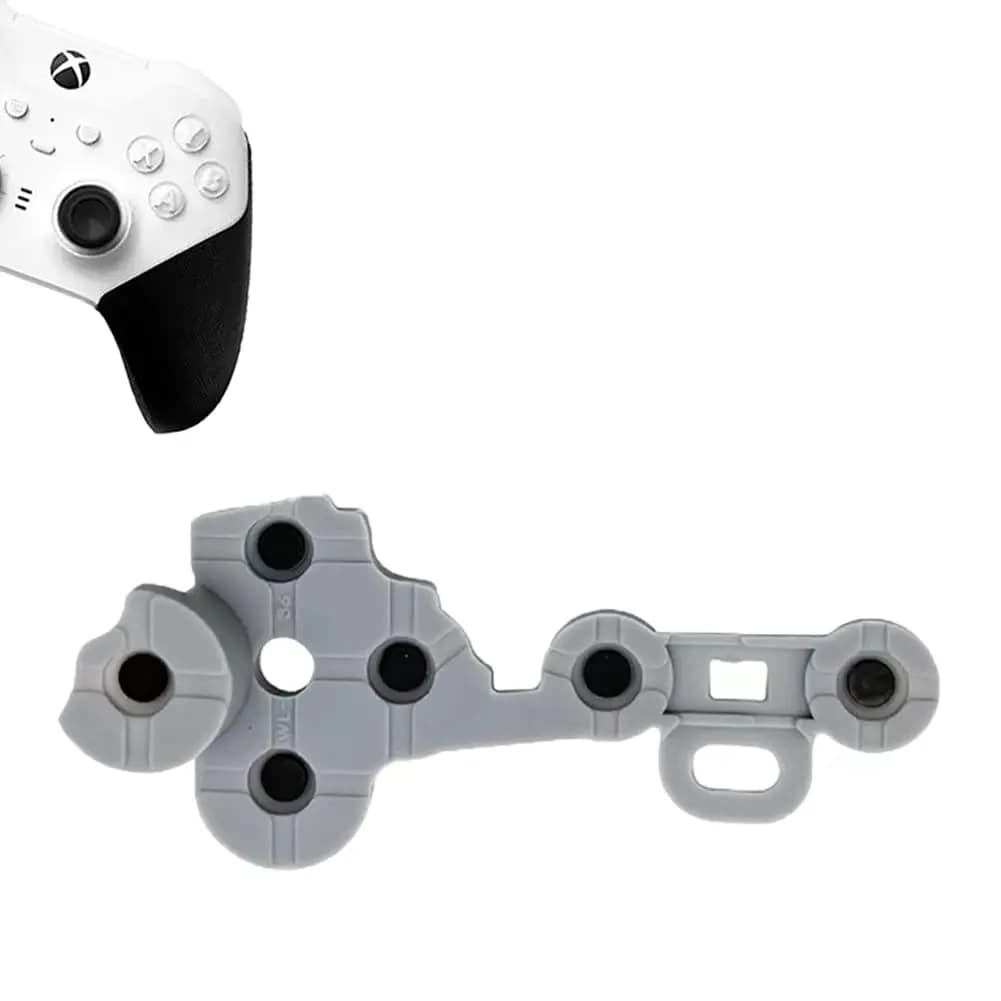 1 set di cuscinetti in gomma conduttiva siliconica di ricambio per controller Xbox One Elite serie 2 modelli 1797 parti per pulsanti adesivi