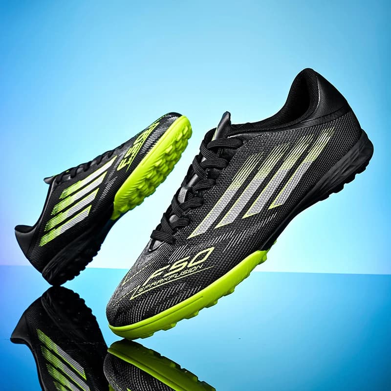 Scarpe da Calcio Alte da Uomo FG/TF con Tacchetti Lunghi, Scarpini da Calcio Leggeri Professionali per Allenamento Atletico
