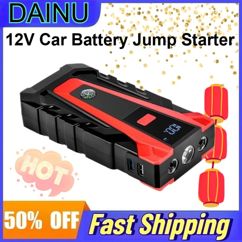 Power Bank 1000A/500A 12V Avviatore di Emergenza per Auto, Caricabatterie Portatile per Avviamento di Auto a Benzina e Diesel, Dispositivo di Avviamento di Emergenza