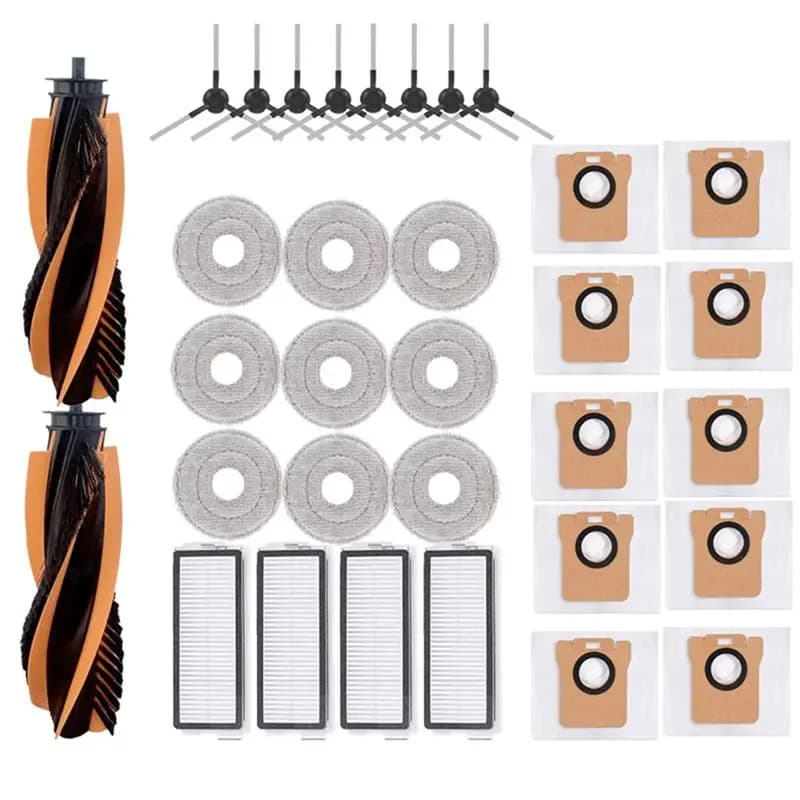 A38T-Main Side Brushes, Hepa Filter, Mop Cloth Replacement For JONR P20 PRO/T5 Pro Robot Vacuum Cleaner Accessory