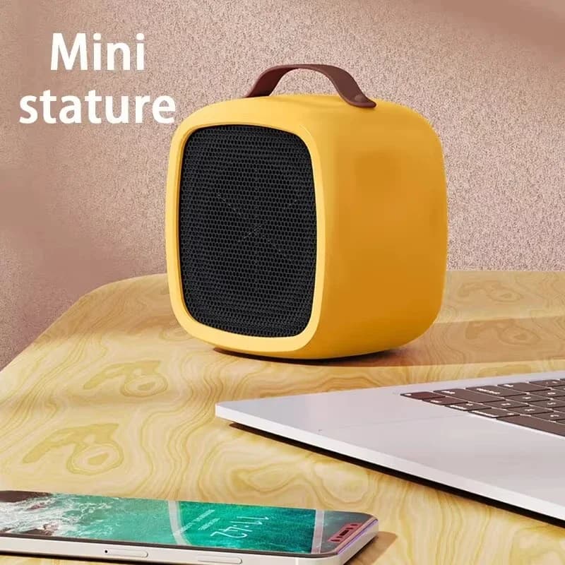 Stufa Portatile da 500W per Piccoli Ambienti, Riscaldamento Rapido, Leggera, Ventilatore Riscaldante da Scrivania per Interni, Ufficio, Casa e Esterni