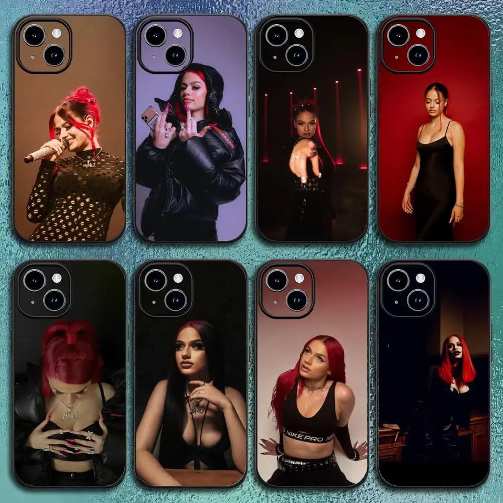 Custodia per iPhone 17 16 15 14 13 12 11 Pro Max Plus Mini Nera Opaca Morbida Funda B-Badmomzjay