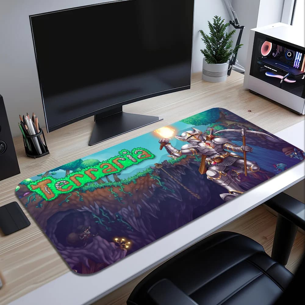 Mouse Mat Large T-Terraria Desk S Mat Ergonomic Office Keyboard Rubber Game PC Anti-slip Custom House Game Best Price