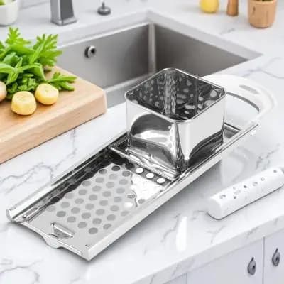 Macchina per Pasta Multifunzionale in Acciaio Inox, Facile da Usare, per Cucina Domestica