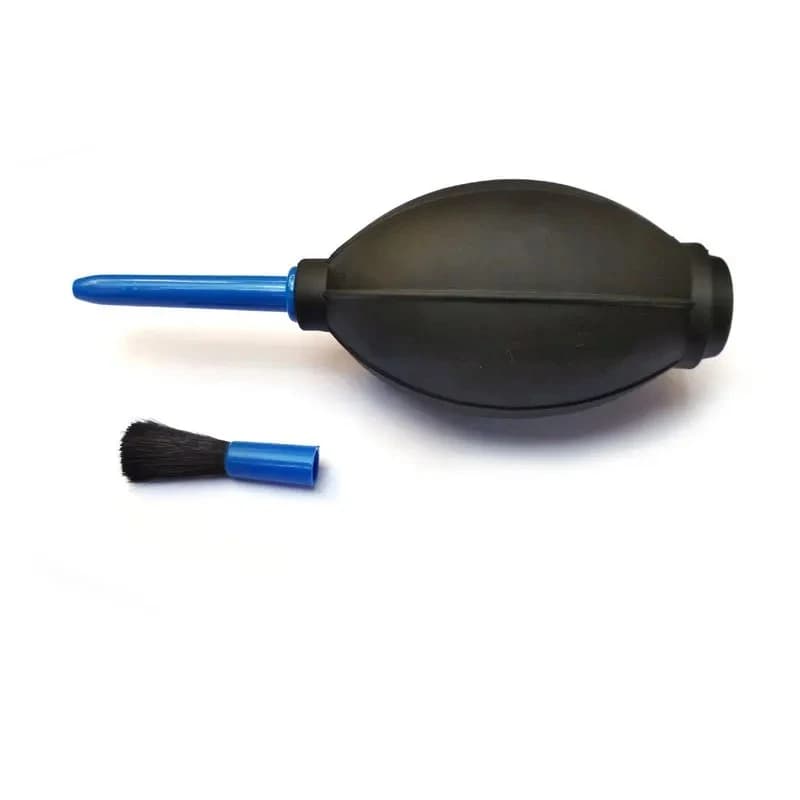 Kit di pulizia per lenti fotografiche 2 in 1 – Spazzola per la pulizia e soffiatore d'aria per lenti di fotocamere, telefoni, tablet, computer