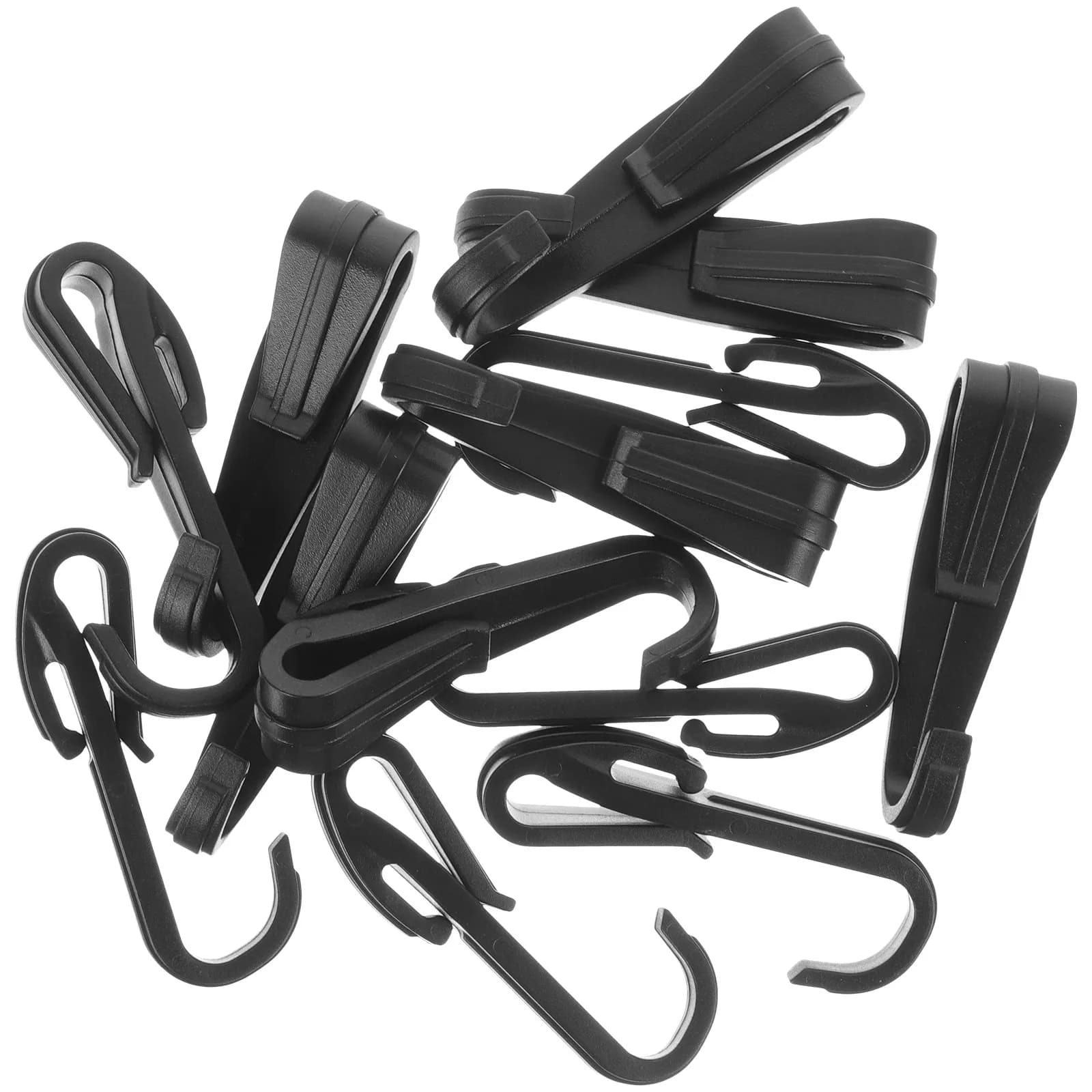 12Pcs Hardhat Clip for Headlamp Lightweight Compact Plastic Light Clip Safety Tool for Construction Outdoor Night Work