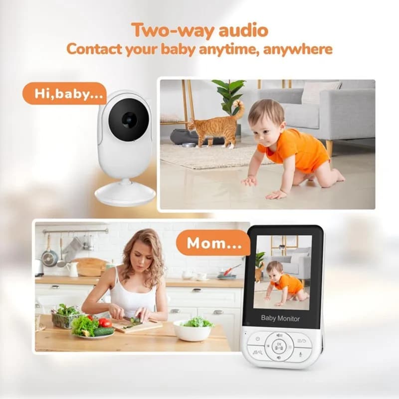 A25F-EU Plug 2.8-Inch Wireless Baby Monitor 1Set New Home Intelligent Caregiver,Ideal Choice For Novice Parents