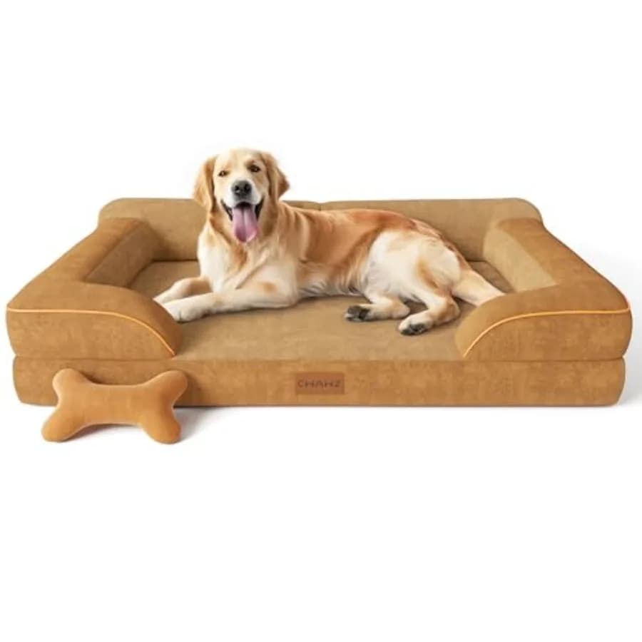 Cuccia per Cani Extra Large Ortopedica con Gel Rinfrescante e Memory Foam, Impermeabile, XL, con Copertura Rimovibile e Lavabile, 42 Pollici