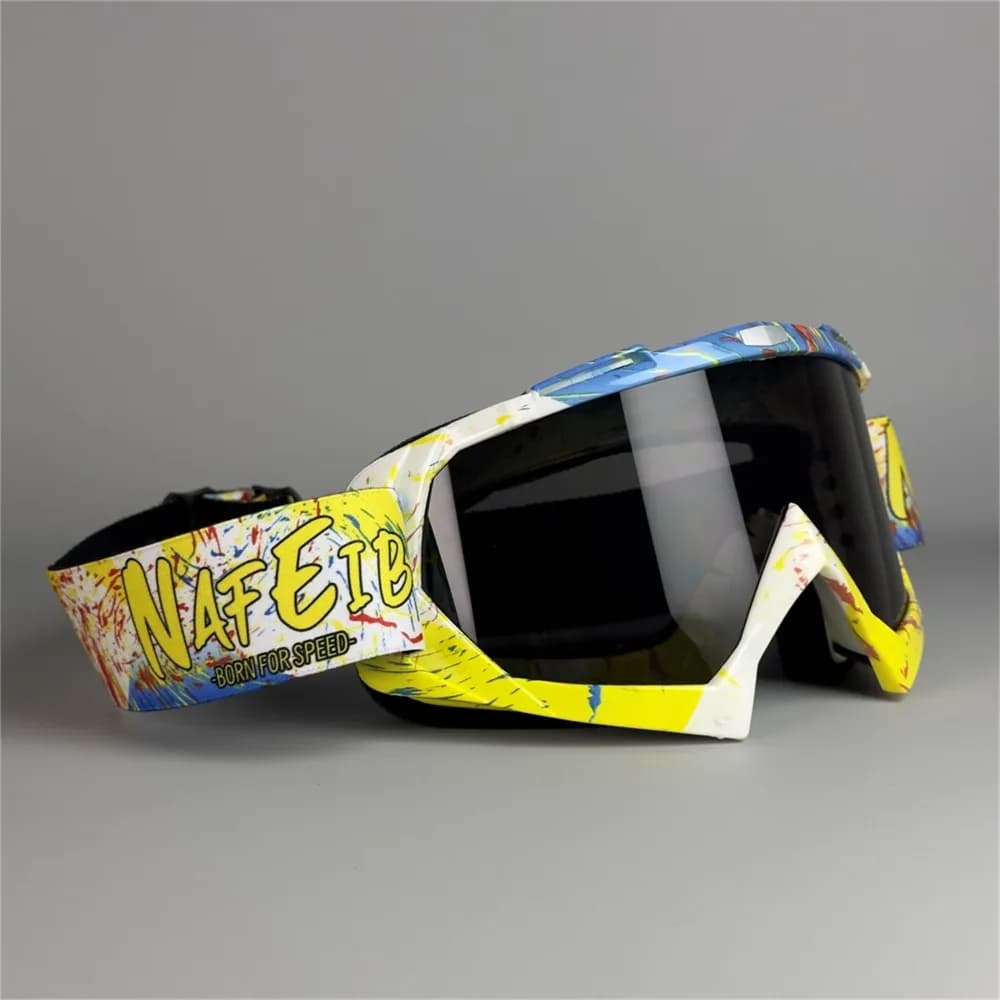 Occhiali Antipolvere per Motocross e ATV, Occhiali da Sci per Mountain Bike e Sport all'Aperto, Protezione UV400, Occhiali da Moto per Uomo e Donna