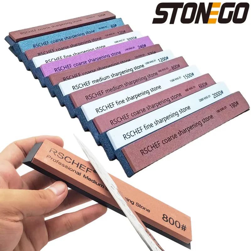 Sharpening sharpener Brand New 60-3000 Grit Professional Stone Fixed grinding stone Sharpening stone Kitchen utensils water
