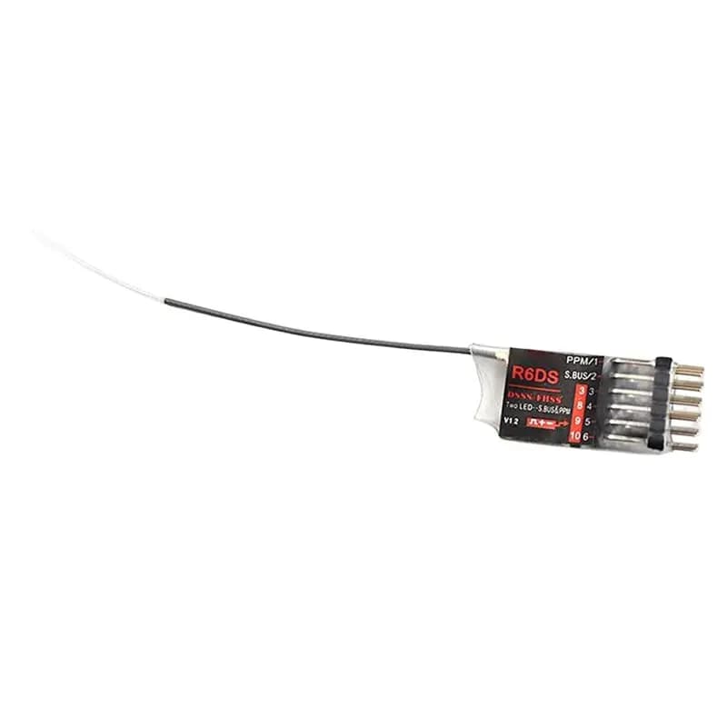Y43A-For Radiolink R6DS 2.4G 6CH DSSS Receiver For AT9 AT9S AT10 II Transmitter, Dual Antenna SBUS PPM PWM Drone Receiver