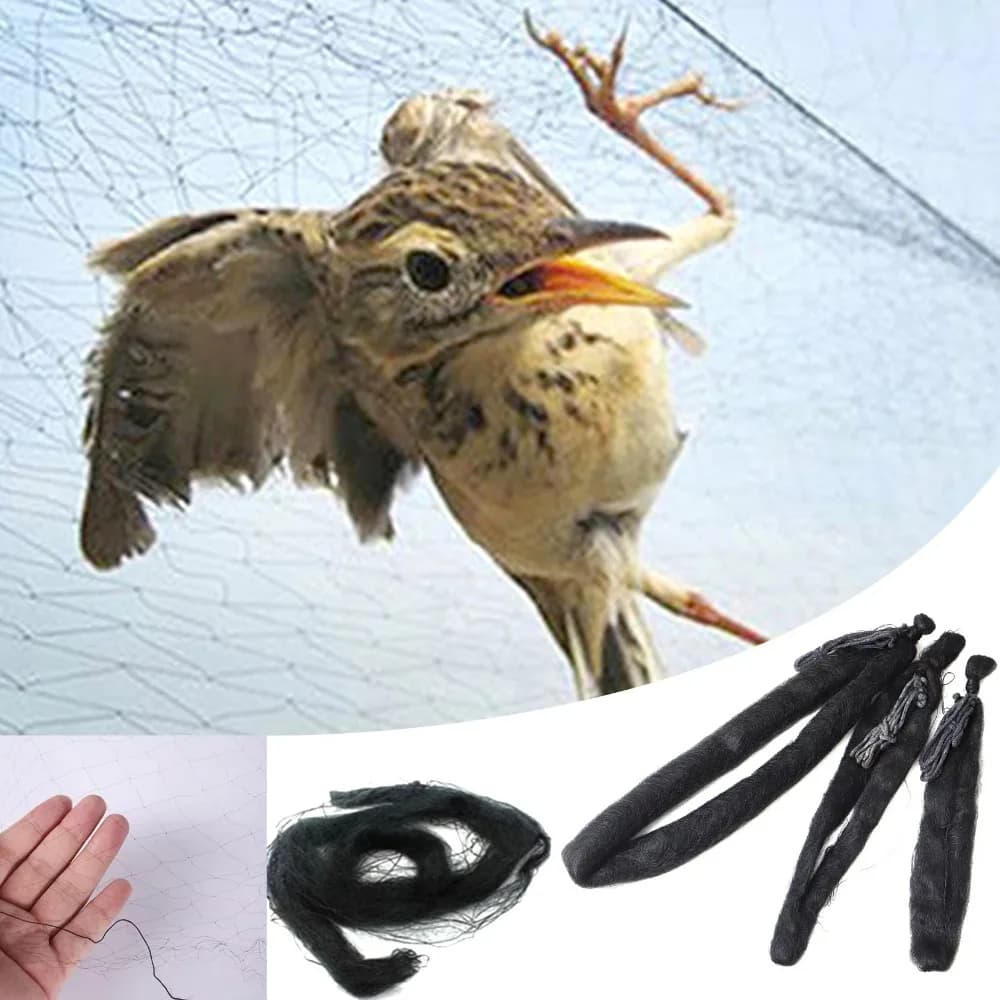 Nuova Rete Anti-Uccelli 6-30m, Trappole Protettive per Colture, Rete in Plastica per Pesci e Controllo Parassiti