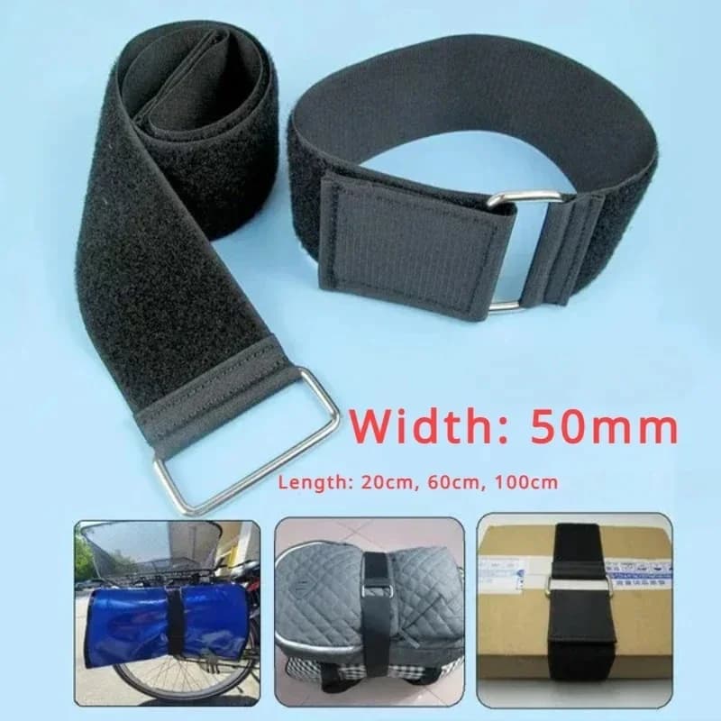 Cinghie da carico in nylon da 50 mm con velcro, cinghie elastiche per moto per bagagli regolabili per borse da auto da campeggio all'aperto Accessori da viaggio