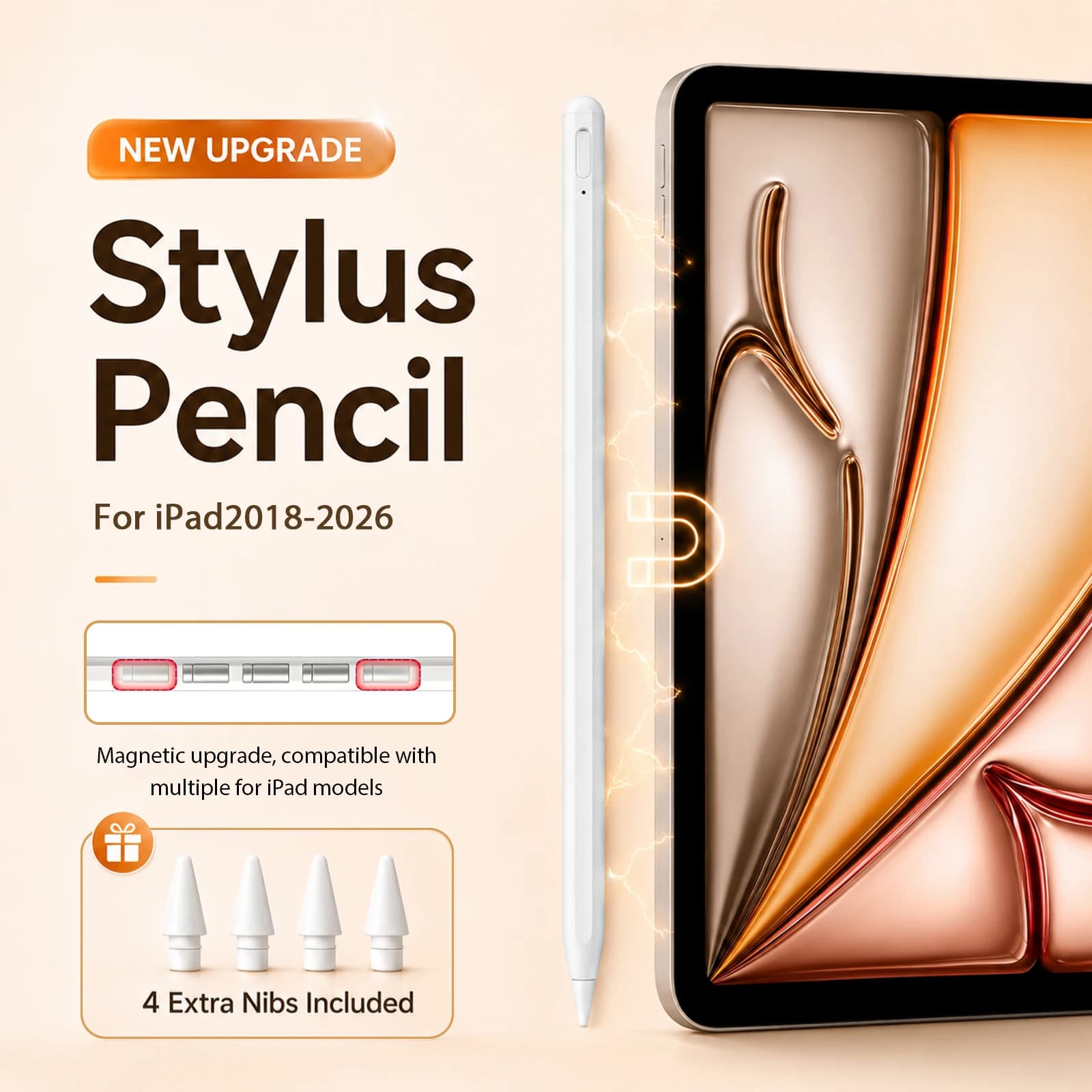 For Apple Pencil For Ipad A16 10th Generation Stylus Pen Pro 13 M5 2026 12.9 Air 11 M4 M3 5 4 3 Mini 7 6 A17 8th 9th Touch Pens