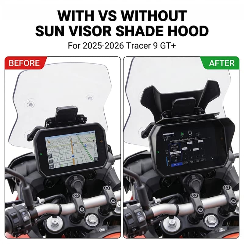 New For Yamaha Tracer 9GT+ Tracer 9 GT+ Tracer 9 2025 2026 Motorcycle Sun Visor Cover Instrument Screen Sunshade