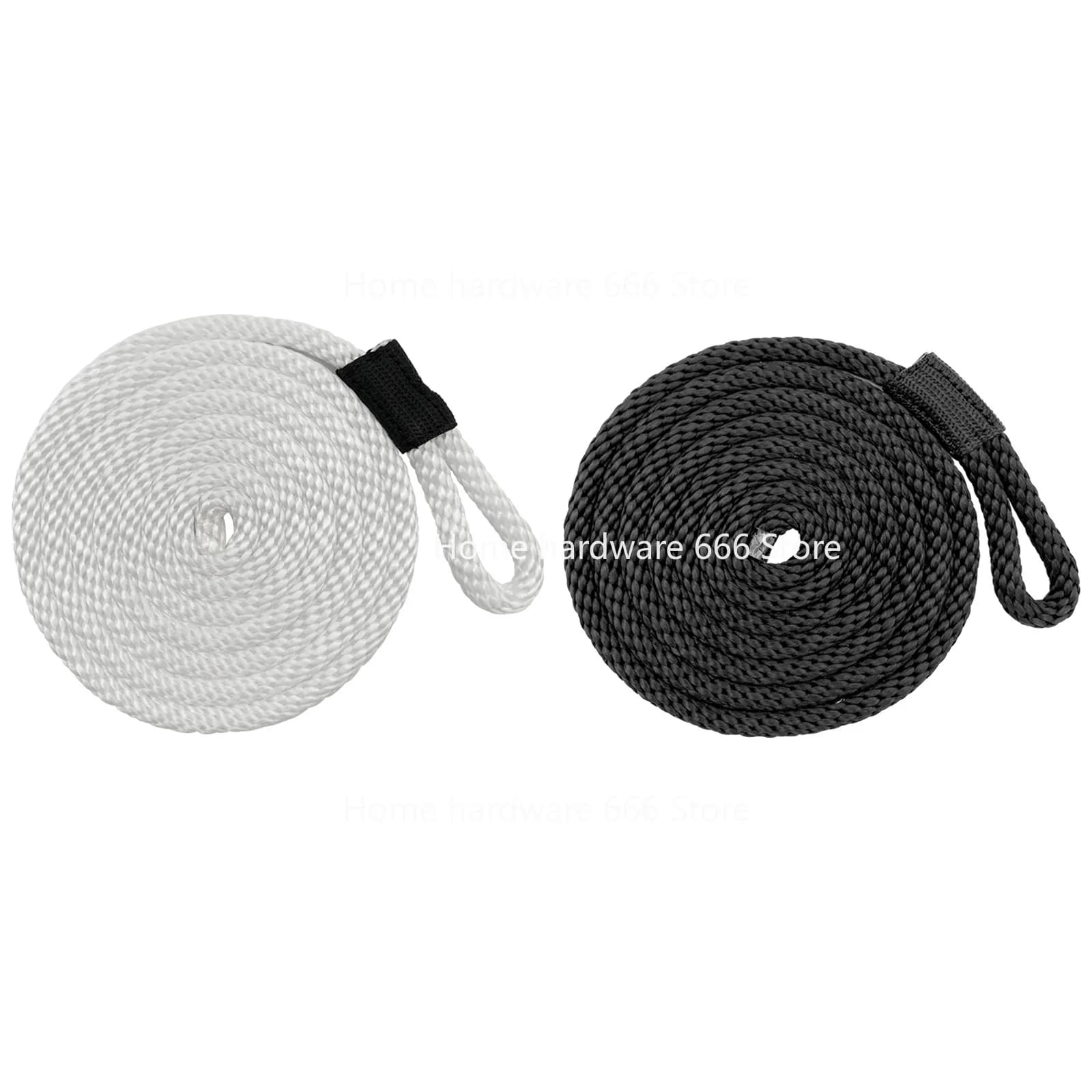Corda di fissaggio speciale in nylon con sfera anticollisione in bianco e nero, corda con sfera antiurto, corda salvavita, corda per yacht marino