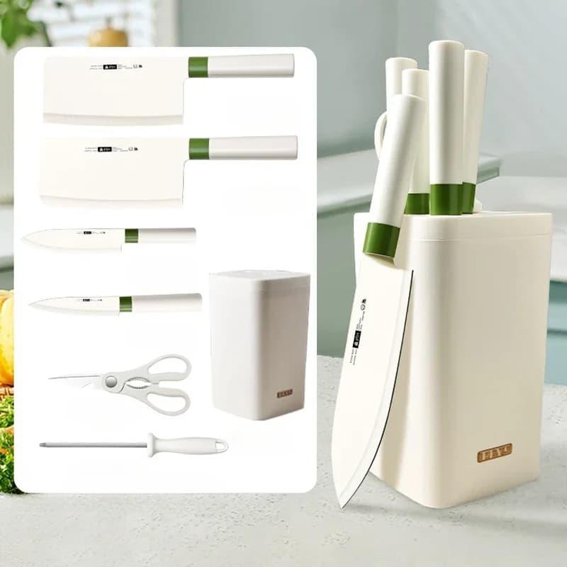 Squisito set di coltelli in ceramica, coltello da taglio multifunzionale per carne e pesce, coltello da taglio affilato per ossa, accessori da cucina