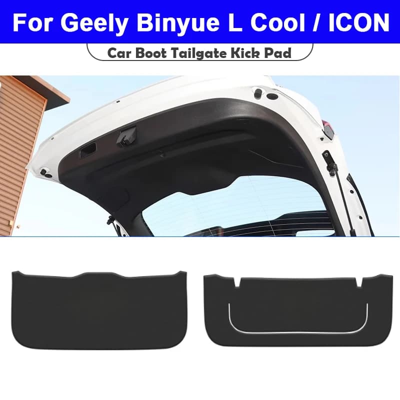 For Geely Binyue L Cool Coolray ICON Luxury Car Trunk Mat Odorless PU Leather Boot Liner Full Coverage Anti-Scratch Accessories