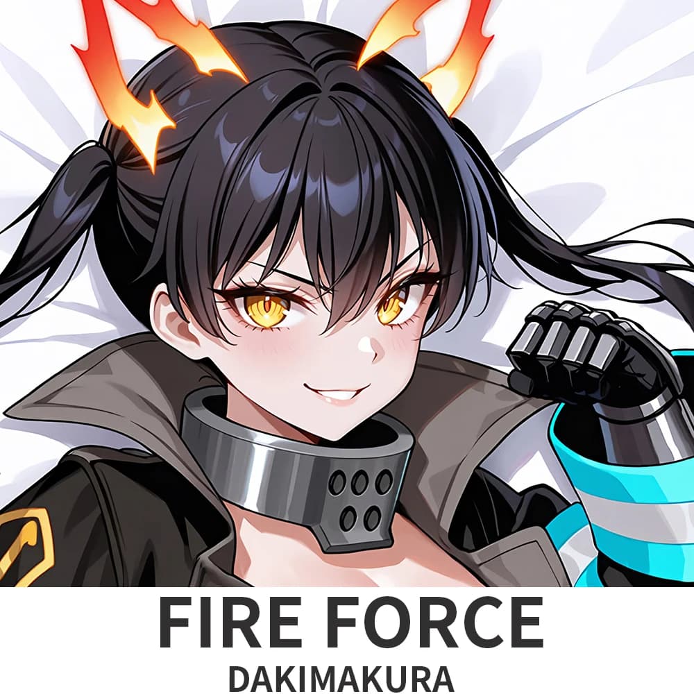 Dakimakura Fire Force Tamaki Kotatsu Copricuscino con motivo in stile anime per divano letto