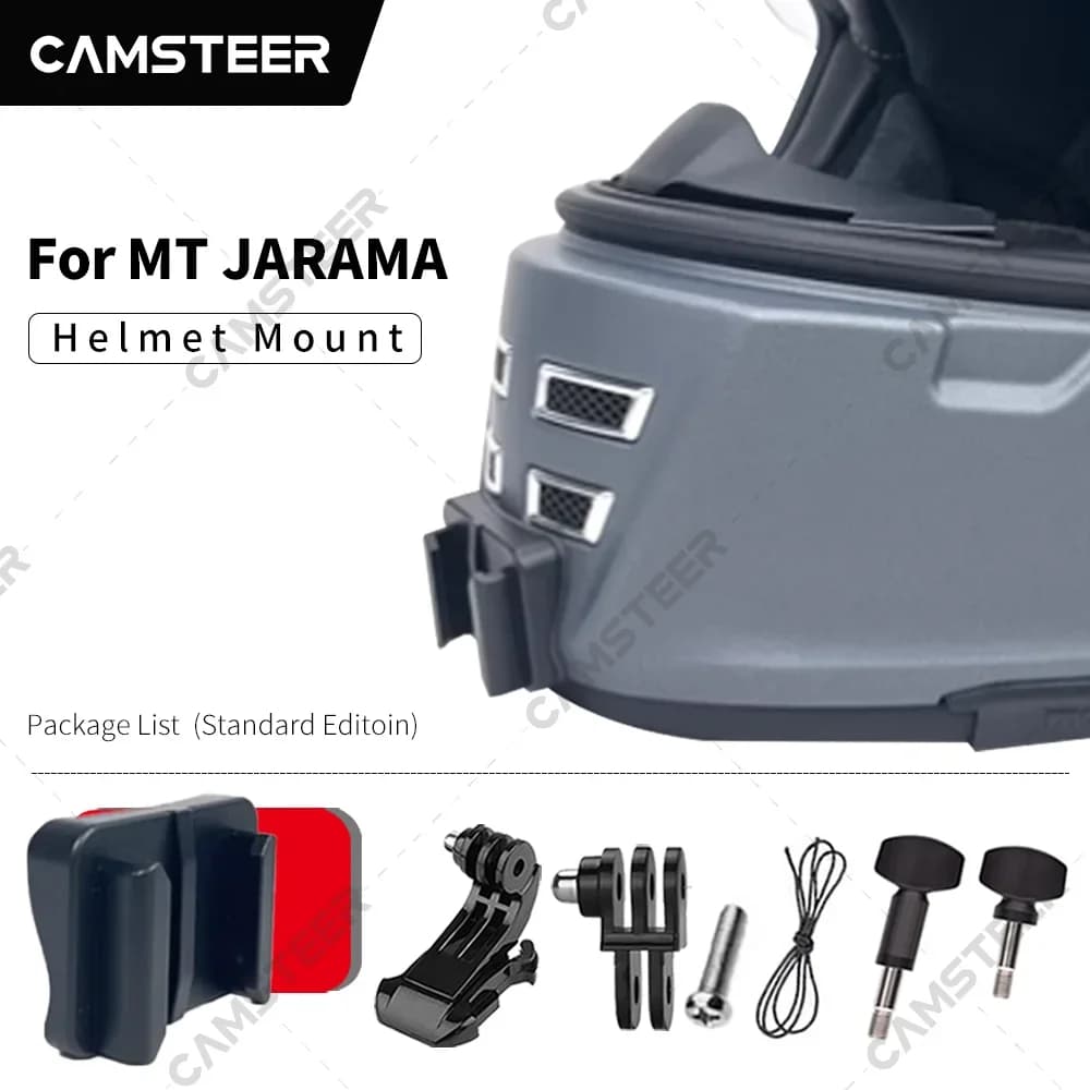 MT JARAMA Supporto per casco moto personalizzato per GoPro12 11 10 9 DJI Action3/4 Insta360 Ace pro X4 X3 Action Camera