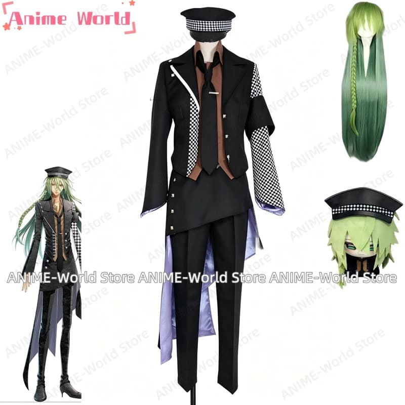 《Dimensioni personalizzate》Anime AMNESIA Ukyo Costume cosplay Parrucca Accessori Uniforme per feste di Natale Halloween Personalizza qualsiasi dimensione