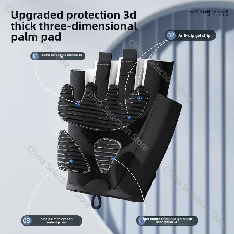 Professional cycling gloves fitness man and woman sport anti-copper half fingers anti-slip