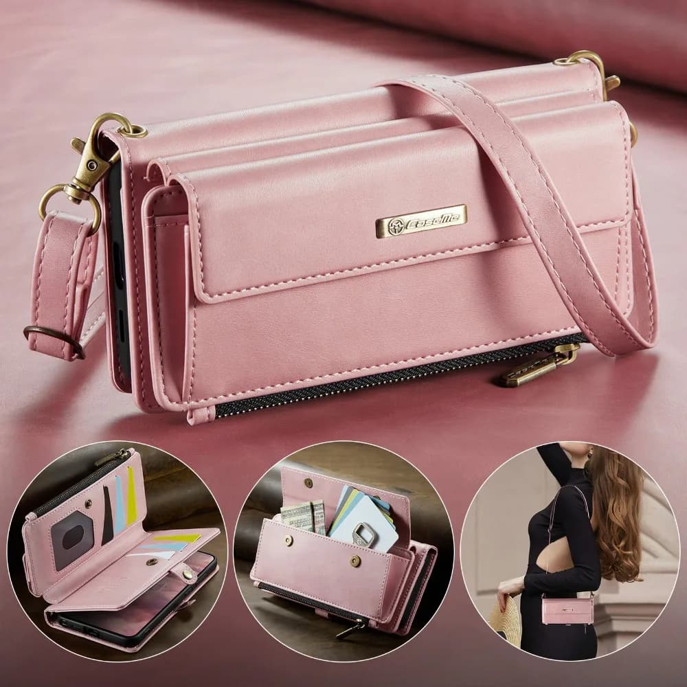 Custodia a Portafoglio a 9 Scomparti in Pelle per Samsung Galaxy S26 Ultra 2026, Cover a Libro con Protezione RFID per Samsung S26 Plus Pro