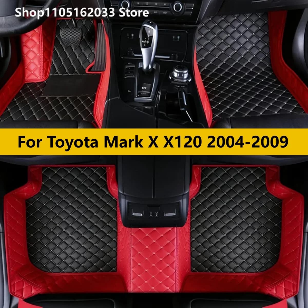 Car mats suitable for Toyota Mark X120 2004 2005 2006 2007 2008 2009 Saloon Auto Car mats Coche Accessories