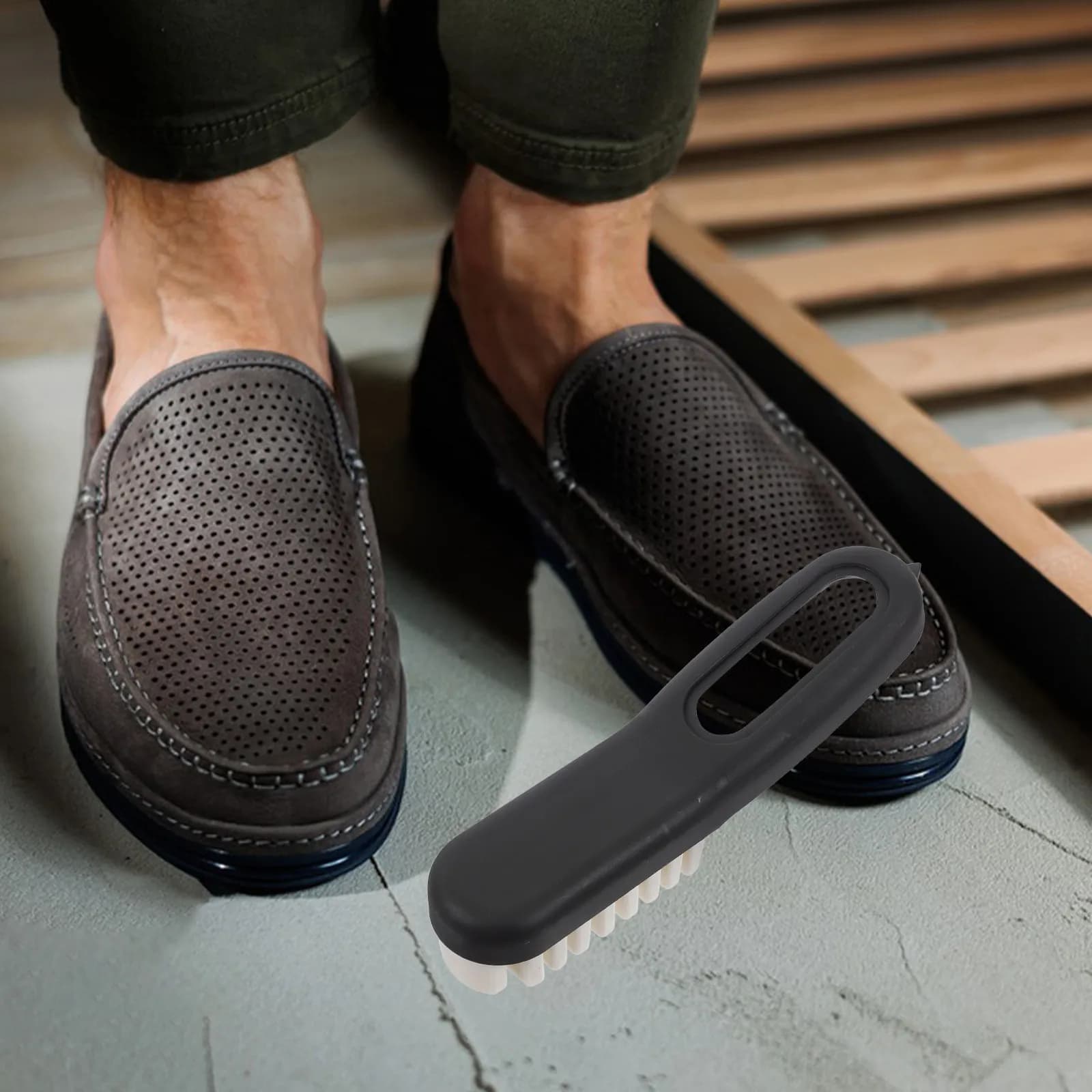 Dual-Purpose Shoe Cleaning Brush Cleans Soles Effortlessly Stain Removal Refresh Look Extend Lifespan Suede