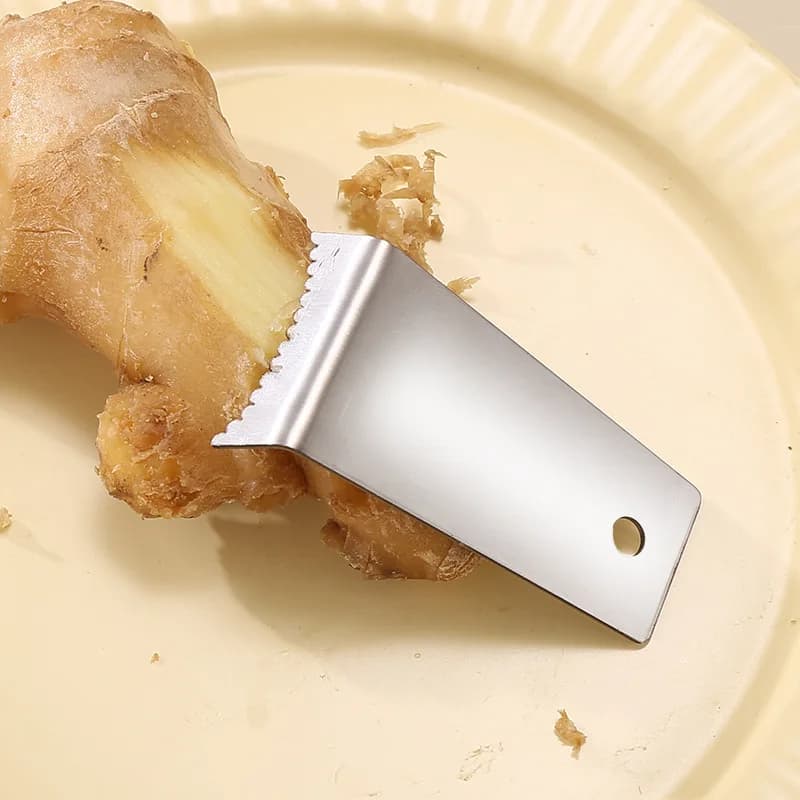 Pelapatate per Zenzero, Utensile da Cucina Efficiente e Pulito, Resistente alla Ruggine, Ideale per Pelare Aglio, Patate e Taro