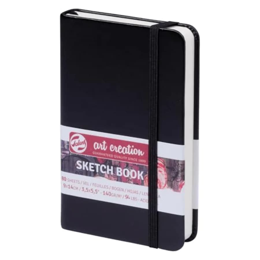 Sketchbook Black 9X14 cm, 140 Grams 9314001M