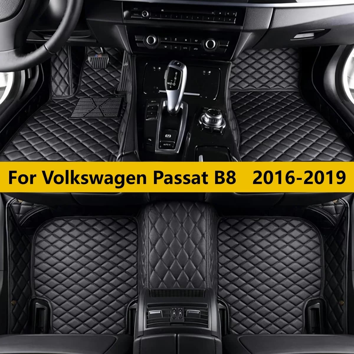 Tappetini auto personalizzati per Volkswagen Passat B8 2016 2017 2018 2019, tappeti in pelle per auto, set completo di tappetini per veicoli
