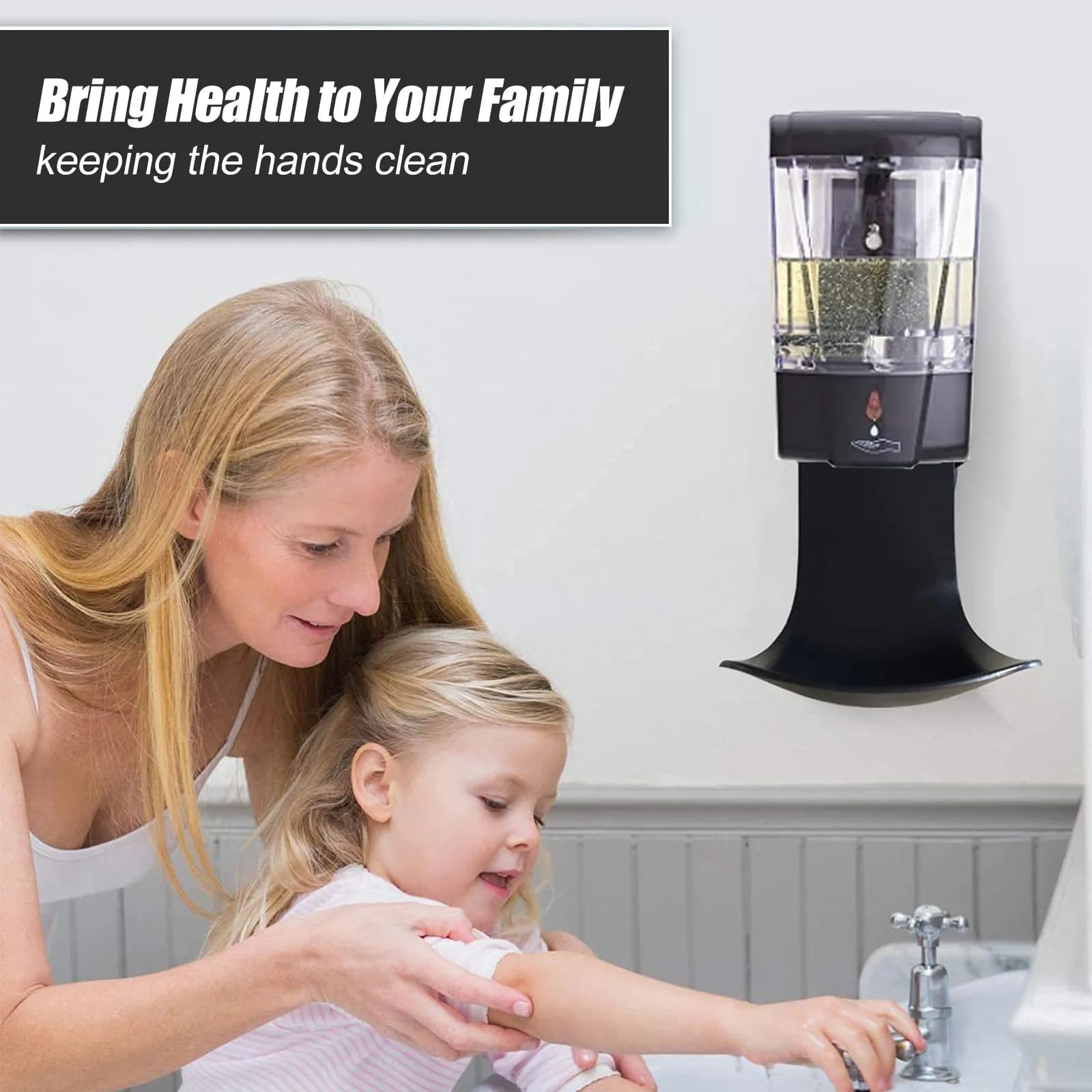 Premium ABS Wall-Mounted Soap Dispenser Drip Tray for Bathroom Kitchen Hospital Restaurant Prevents Slippery Floors Easy Install