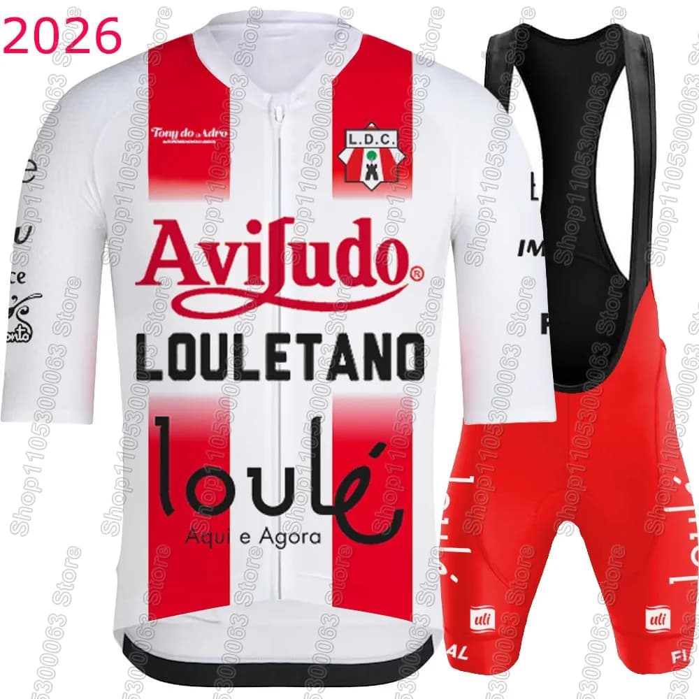 Completo Ciclismo Aviludo Louletano 2026 - Maglia e Salopette da Bici da Corsa Portogallo - Abbigliamento Ciclismo MTB
