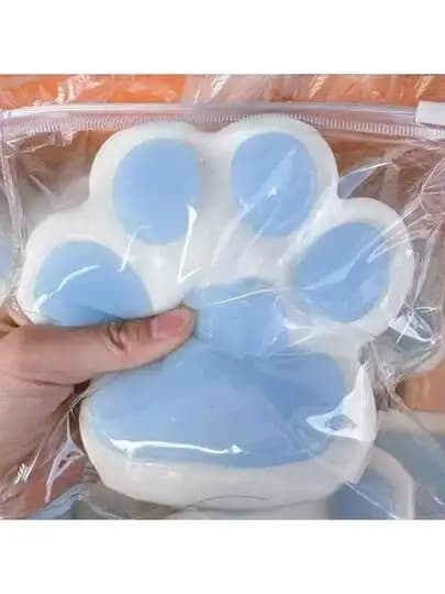 1pc Silicone Cat Paw Toys, Grape Texture, Slow Rebound, Durable, Stress Relieving For Children/Adults To Play With, Perfect For
