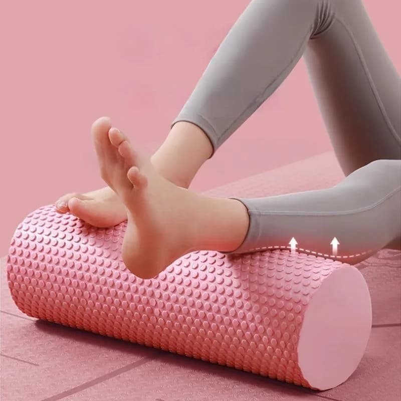 30/45 cm round hexagonal foam roller for pilates exercises, improved home workouts, muscle massage roller
