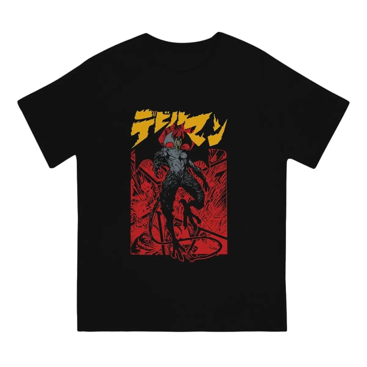 Devilman Crybaby Maglietta creativa per uomo Colletto di animazione di rete giapponese Maglietta basic Abbigliamento regalo distintivo Abbigliamento da esterno