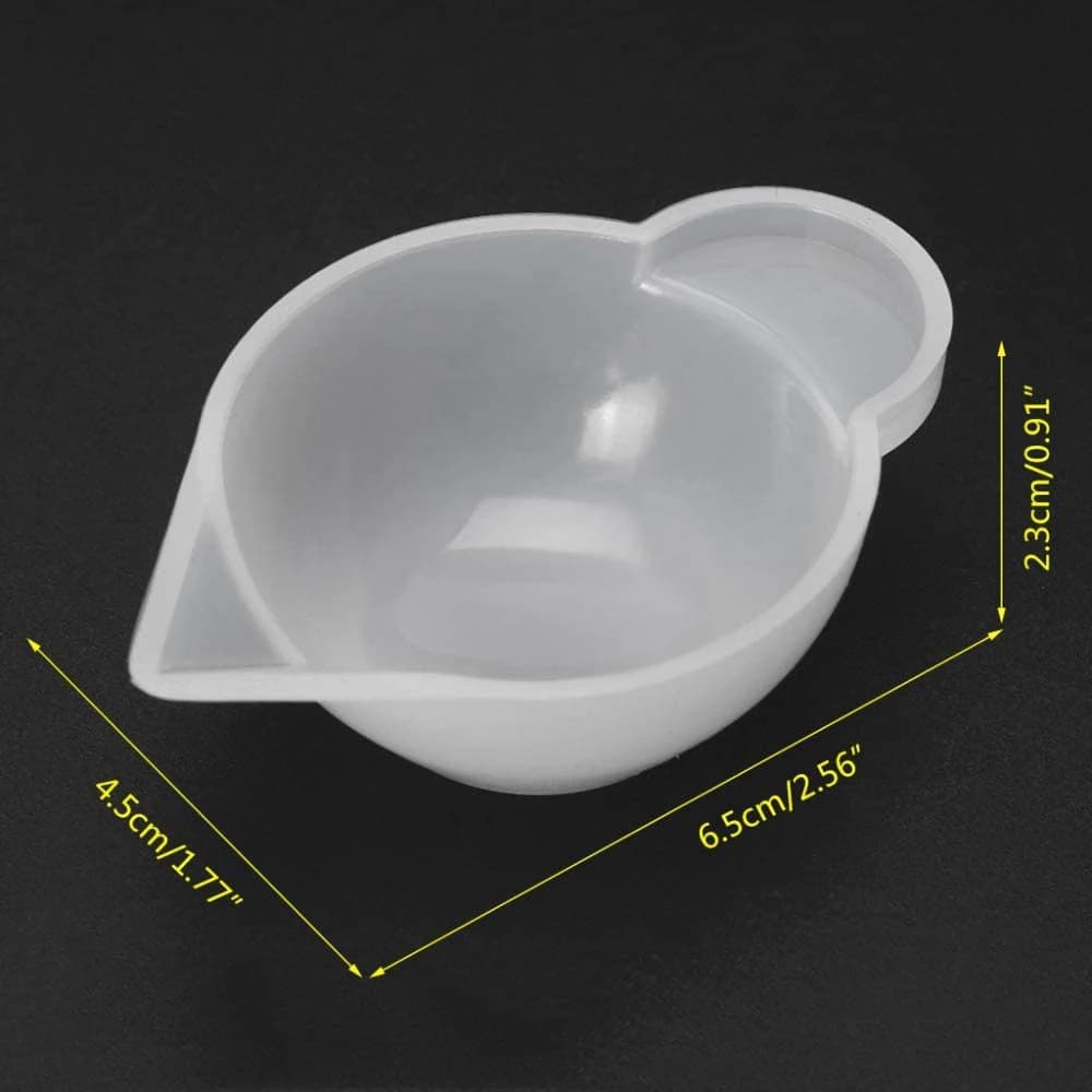 A68P-10 Pcs Silicone Mold Cup Dispenser, Mini Measuring Cup,Modulation Tools For DIY Epoxy Resin Craft