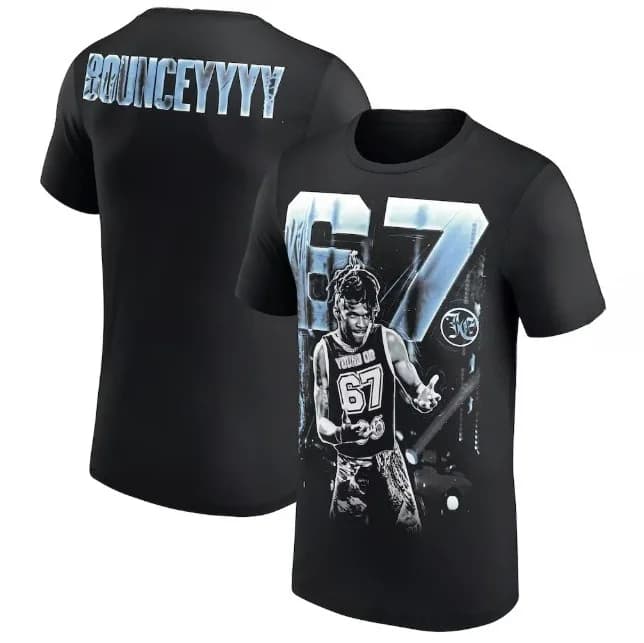Je'Von Evans Merch Tee T-shirt Merch Uomo Manica corta Tee Top unisex Abbigliamento Causale Donna Y2K Top