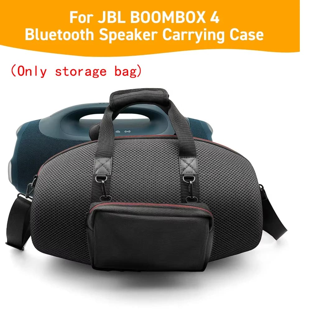 La custodia rigida da esterno e la borsa sono progettate per l'altoparlante Bluetooth JBL Boombox 4 sono resistenti ai graffi e alla pressione