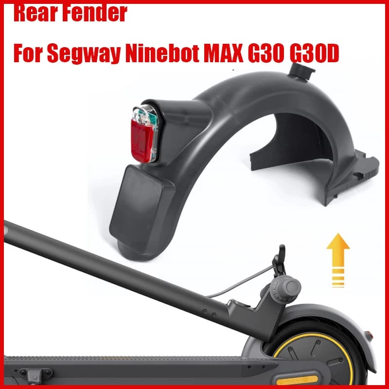 Aggiorna il fango del parafango posteriore per scooter elettrico Segway Ninebot Max G30 G30D, fanale posteriore, protezione deflettore dell'acqua, parte del parafango della ruota