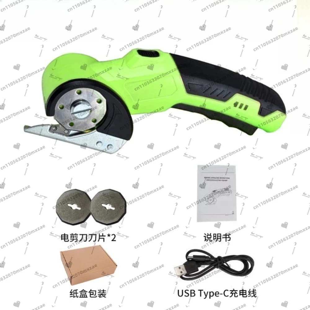 Forbici elettriche a batteria da 4 V, taglierina rotativa SnapFresh con lama per taglio artigianale di tessuti in plastica, pelle, moquette di cartone