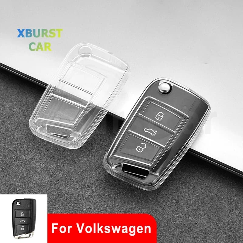 Auto Shell Fob Car Key Complete Cover Case For SEAT Ateca Leon FR 2 Ibiza For Skoda Octavia For VW Volkswagen Golf 7 MK7 Tiguan MK2