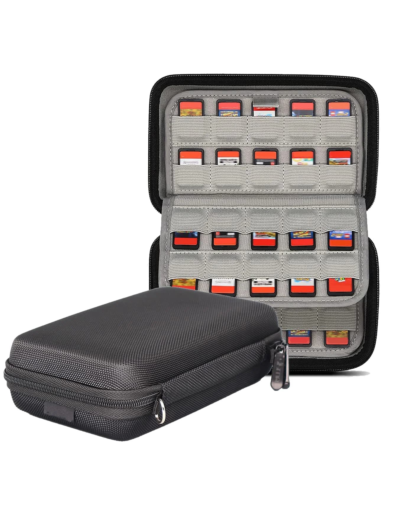 Compatibile con 80 giochi Switch, giochi Nintendo Switch, giochi PS Vita o schede SD, custodia rigida porta cartuccia d'inchiostro per giochi fisici