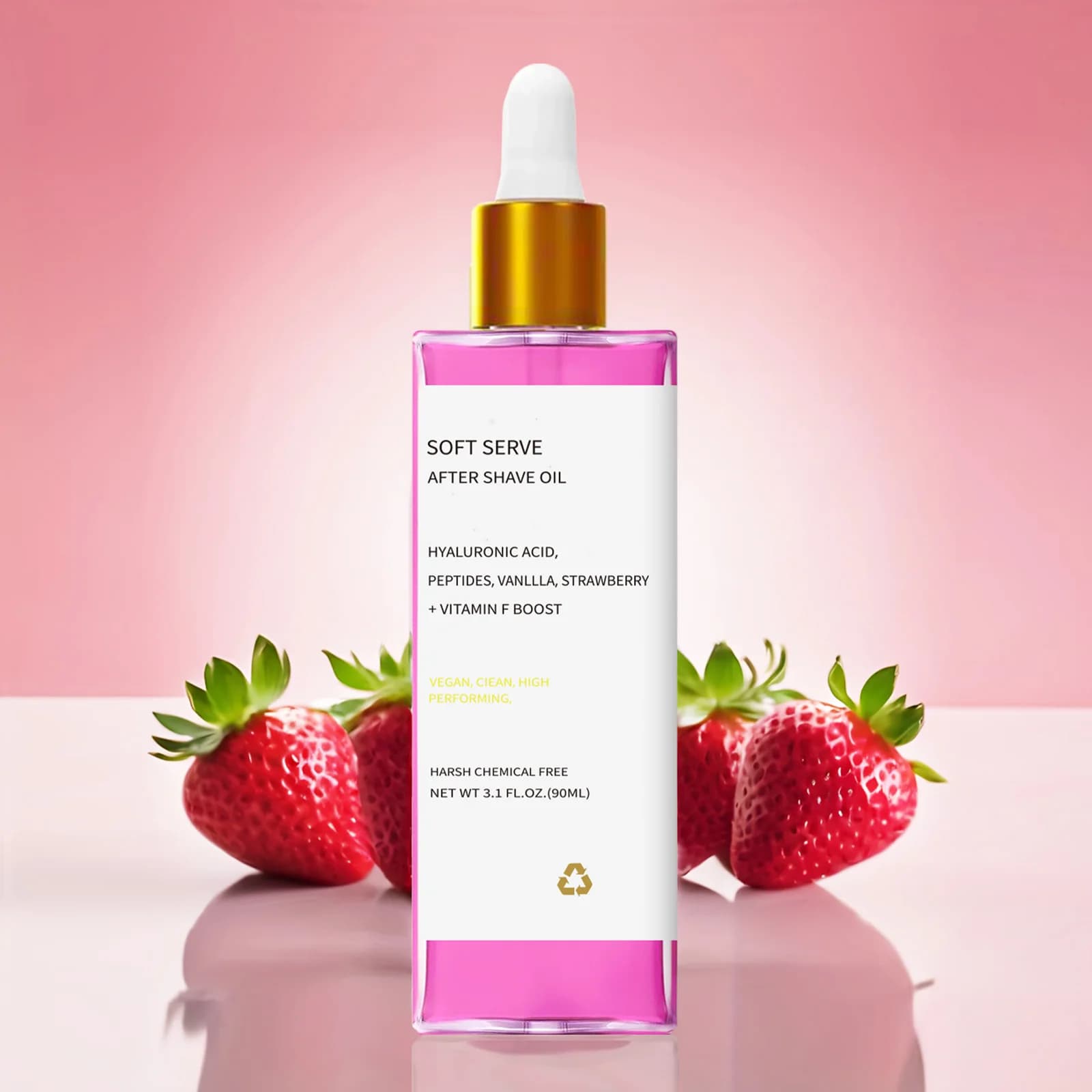 2/1 pz Capelli Dopo Rasatura Olio Essenziale Aromatizzato Alla Fragola Cura Efficace Lenisce La Pelle Idratare Liscia Facile Da Usare Quotidiana 90ML
