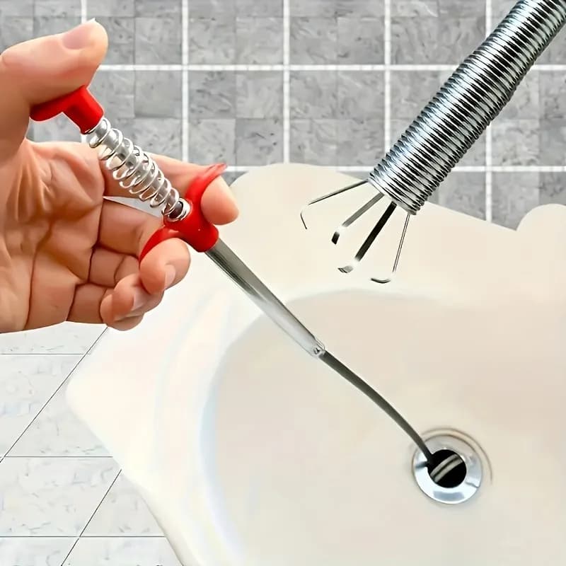 1/1.5/2.5/3.5/5 Meter Drain Cleaner 10mm Dia Pipe Spring Anti-Rust Sewer Sink Basin Pipeline Clogged Remover Cleaning Tool